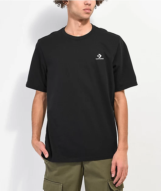 Converse Go-To Embroidered Star Black Crewneck Sweatshirt