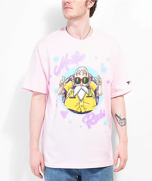 Hypland x Dragon Ball Z Master Roshi Pink T-Shirt