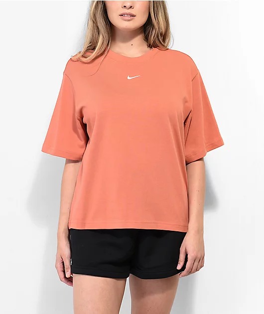 Nike Sportswear Essentials Boxy Orange T-Shirt