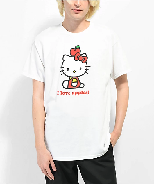 Neon Riot x Hello Kitty Apples White T-Shirt