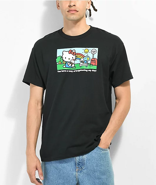 Neon Riot x Hello Kitty Bright Day Black T-Shirt