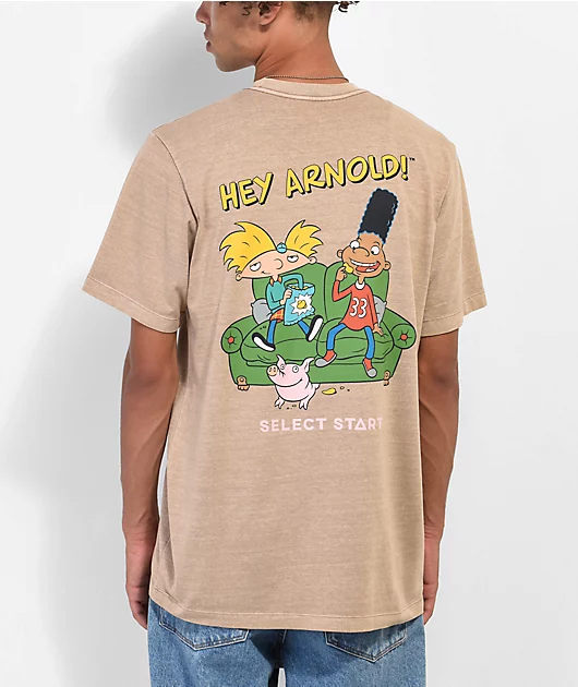 Select Start x Nickelodeon Arnold Ice Brown T-Shirt