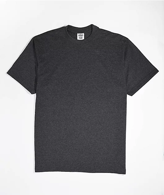 Shaka Wear Max Heavyweight Tall Charcoal Grey T-Shirt