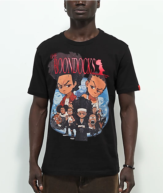 The Boondocks Samurai Family Black T-Shirt