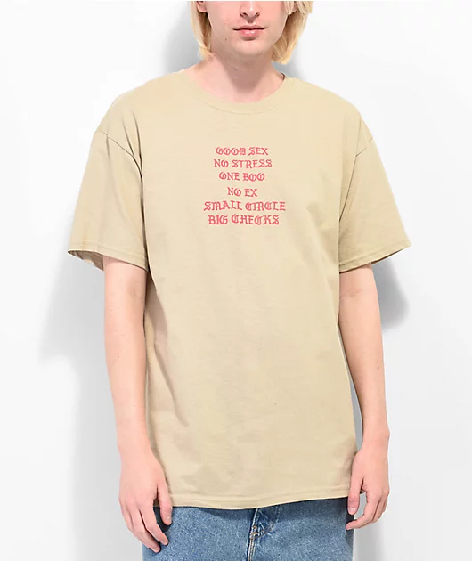 4Hunnid Fourever Good Sex V2 Tan T-Shirt