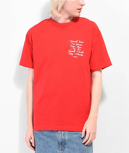 4Hunnid Fourever Good Sex Cursive Red T-Shirt