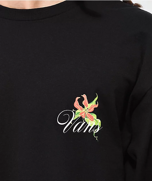 Vans Fatal Floral Black Long Sleeve T-Shirt