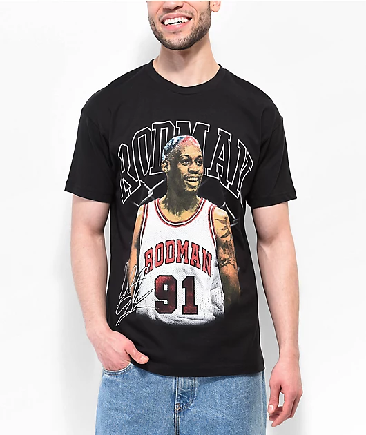 29107-rodman-brand-signature-hair-black-t-shirt-2.webp RODMAN BRAND Signature Hair Black T-Shirt