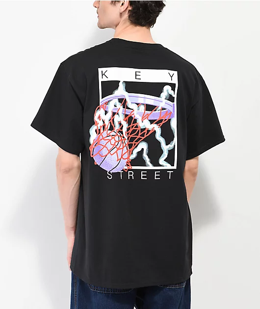 Key Street High Hoops Black T-Shirt