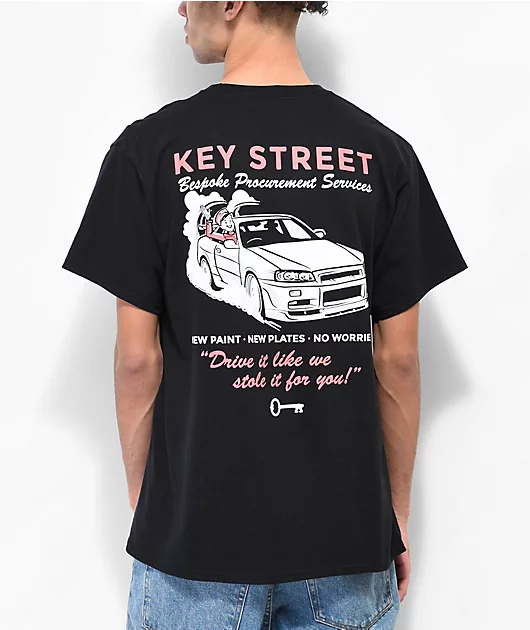Key Street Bespoke Black T-Shirt