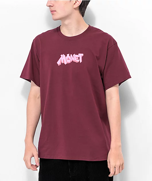 Monet Wild Style Maroon T-Shirt