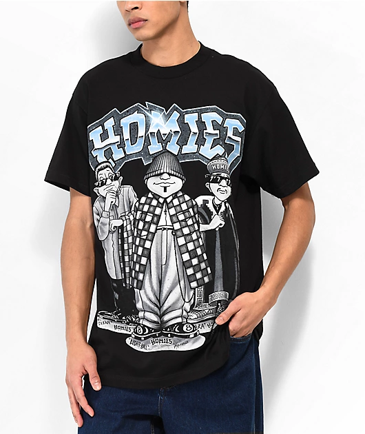 DGA Eightball Trio Homies Black T-Shirt