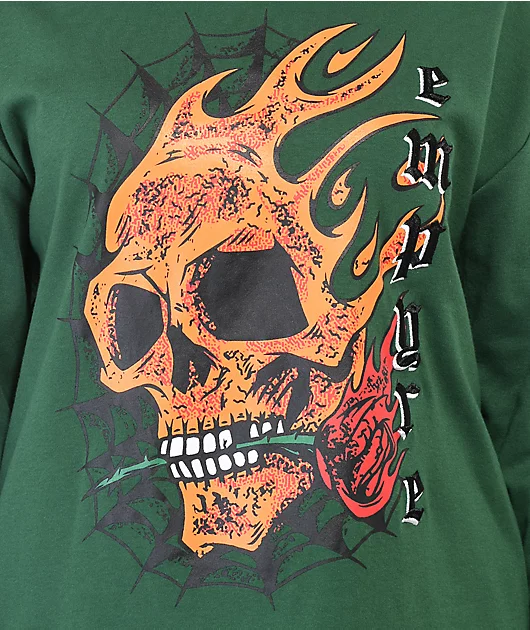30121-empyre-velma-flame-skulls-dark-green-long-sleeve-t-shirt-2.webp Empyre Velma Flame Skulls Dark Green Long Sleeve T-Shirt
