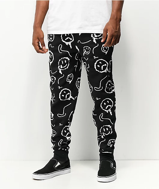 Empyre Doodles Black & White Jogger Sweatpants