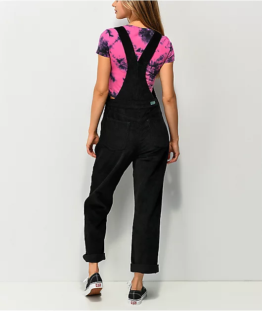 Empyre Suzie Black Corduroy Overalls