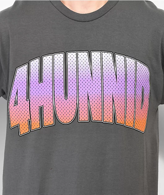 4Hunnid Varsity Carbon Grey T-Shirt