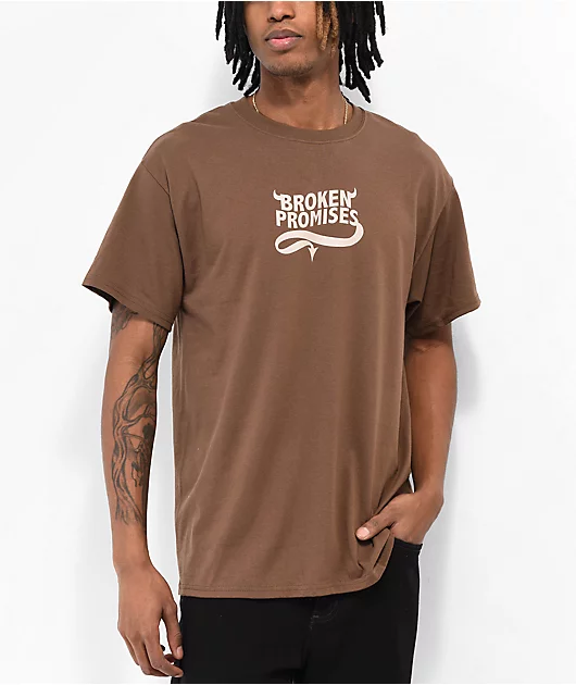 Broken Promises Hellbound Brown T-Shirt