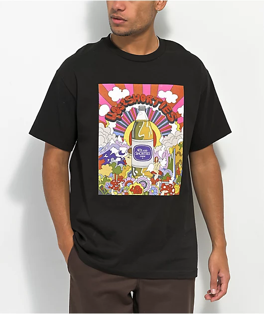 40s & Shorties Hippy Hill Black T-Shirt