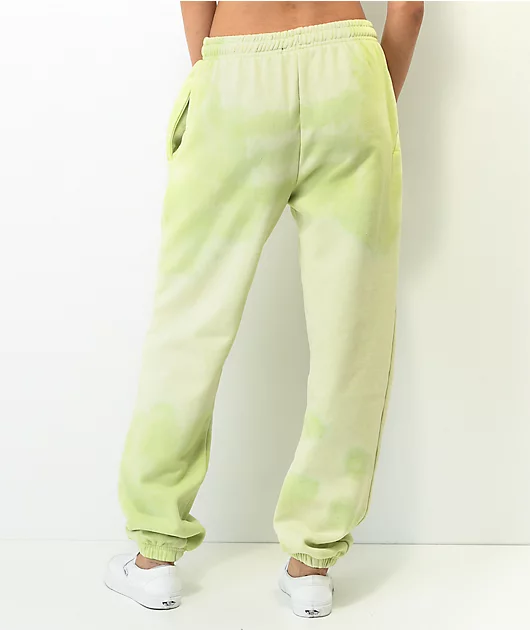 NGOrder x Powerpuff Girls Buttercup Green Tie Dye Jogger Sweatpants