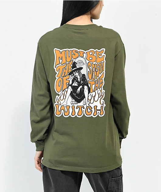 Melodie Witch Season Green Long Sleeve T-shirt