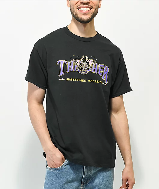 Thrasher Fortune Black T-Shirt