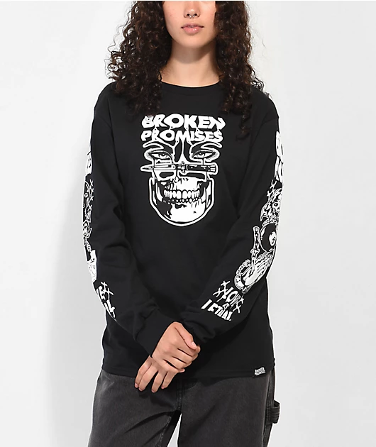 31493-broken-promises-love-is-lethal-black-long-sleeve-t-shirt-2.webp Broken Promises Love Is Lethal Black Long Sleeve T-Shirt