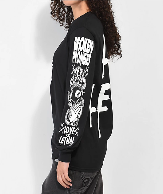 31493-broken-promises-love-is-lethal-black-long-sleeve-t-shirt-4.webp Broken Promises Love Is Lethal Black Long Sleeve T-Shirt