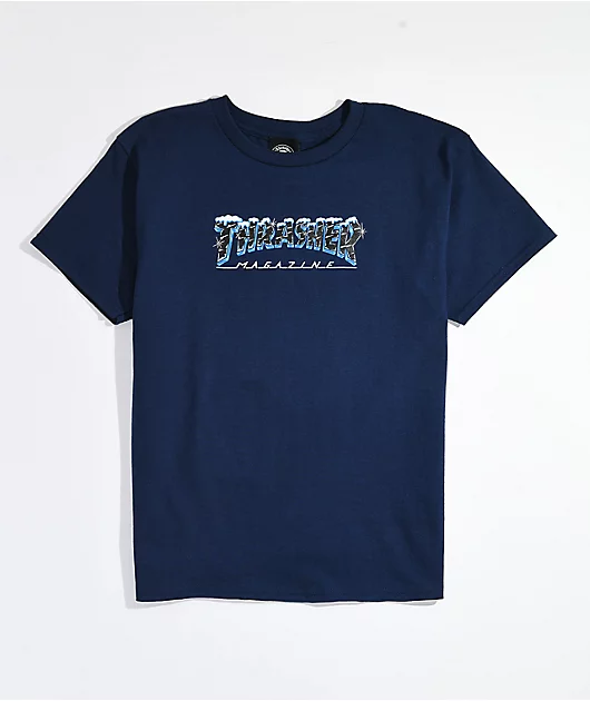 Thrasher Kids Ice Navy T-Shirt