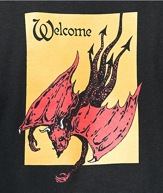 Welcome Unholy Diver Black Long Sleeve T-Shirt