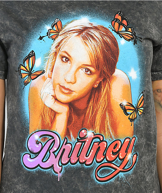 31837-britney-spears-butterfly-black-washed-t-shirt-3.jpg Britney Spears Butterfly Black Washed T-Shirt