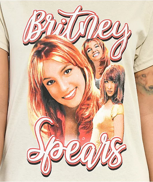 Britney Spears Cream T-Shirt