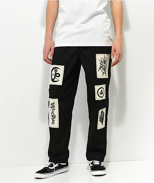 Welcome Volume Black Elastic Waist Pants