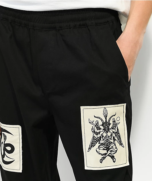 Welcome Volume Black Elastic Waist Pants