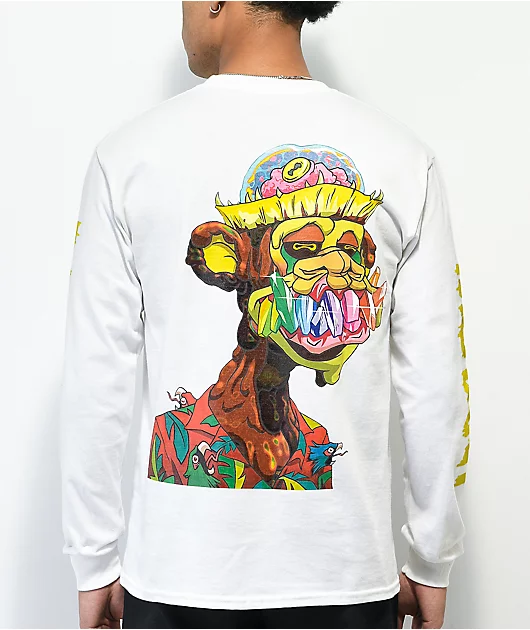 Diamond Supply Co. x Ape Mutant Diamond Ape White Long Sleeve T-Shirt