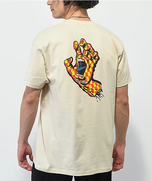 Santa Cruz Arch Checkered Hand Cream T-Shirt