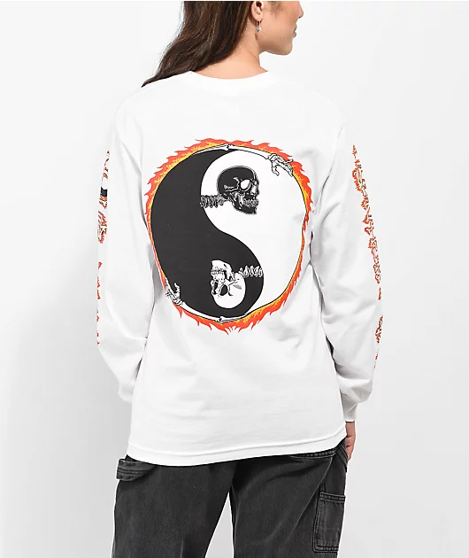 Your Highness Fracture White Long Sleeve T-Shirt