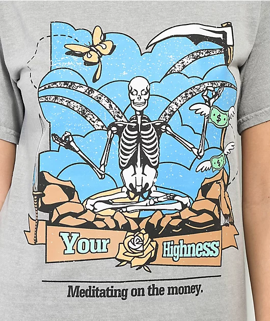 Your Highness Meditating Grey T-Shirt