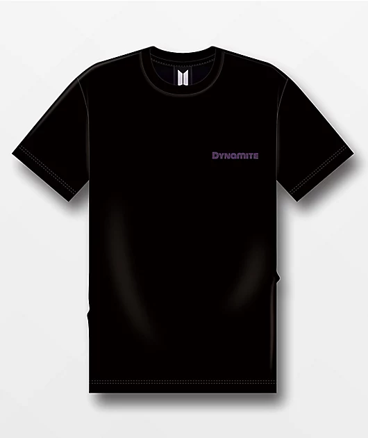 BTS Dynamite Black T-Shirt