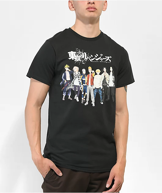 Tokyo Revengers Group Black T-Shirt