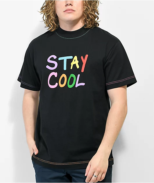 Staycoolnyc Puff Paint Black T-shirt