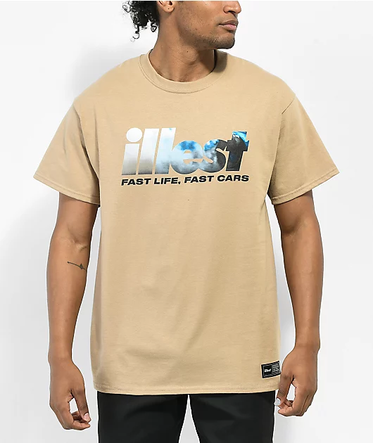Illest Fast Life Tan T-Shirt
