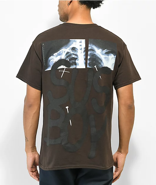 SUS BOY X-Ray Dark Brown T-Shirt