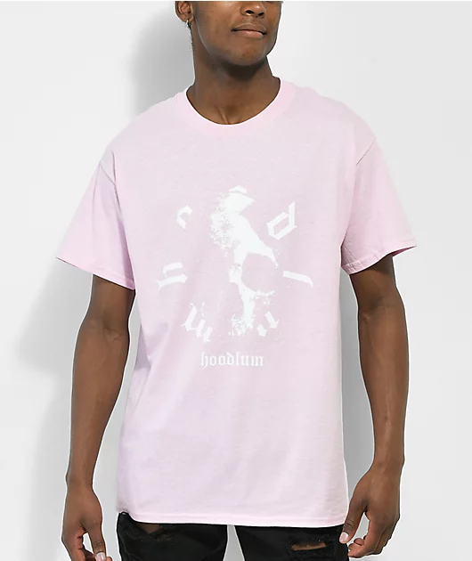 Hoodlum by Darby Allin Skull Pink T-Shirt