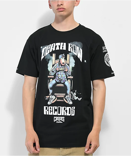 Crooks & Castles x Back On Death Row Black T-Shirt