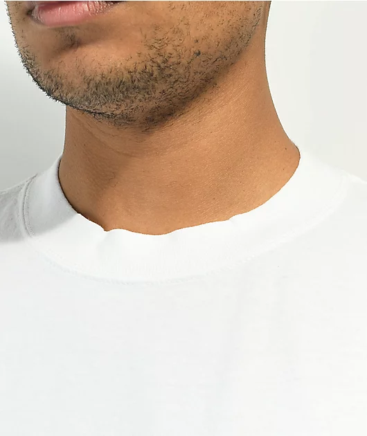 Shaka Wear Drop Shoulder White Heavyweight T-Shirt