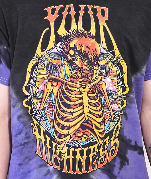 Your Highness Consciousness Black Tie Dye T-Shirt