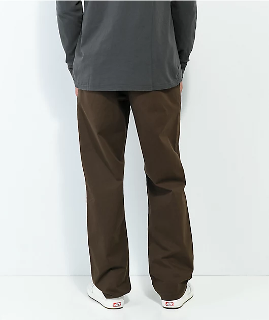 Vans Range Relaxed Brown Elastic Waist Pants