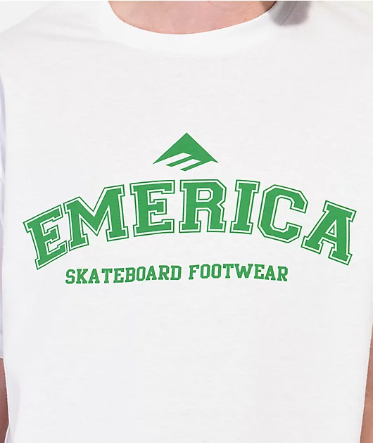 Emerica Collegiate White T-Shirt