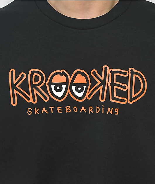 Krooked Eyes Fill Black T-Shirt