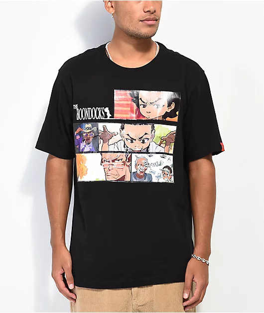 The Boondocks Comic Strip Black T-Shirt